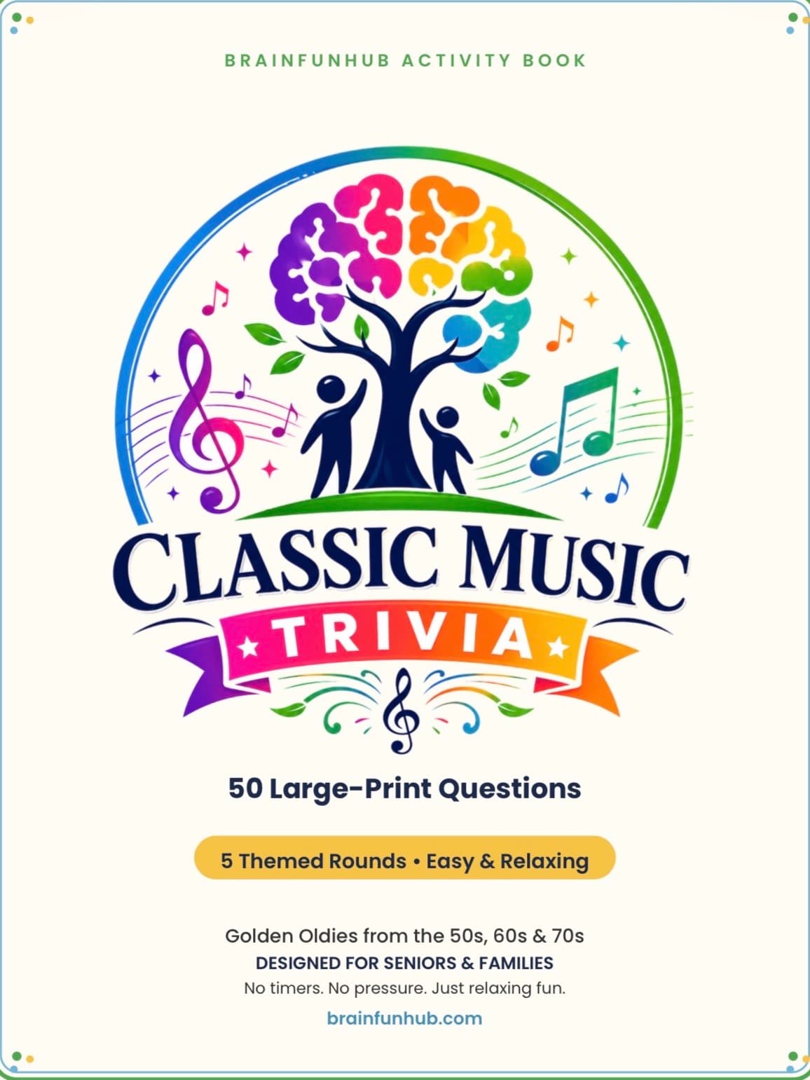 Classic Music Trivia large-print activity book cover
