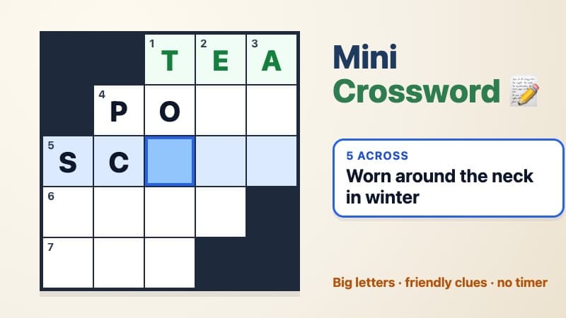 Mini Crossword screenshot